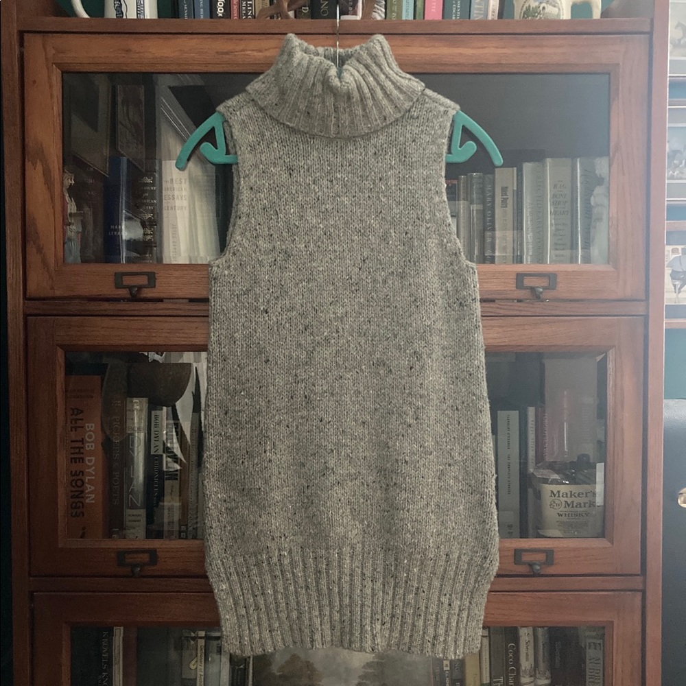 Cynthia Rowley Gray Knit Sleeveless Turtleneck XS